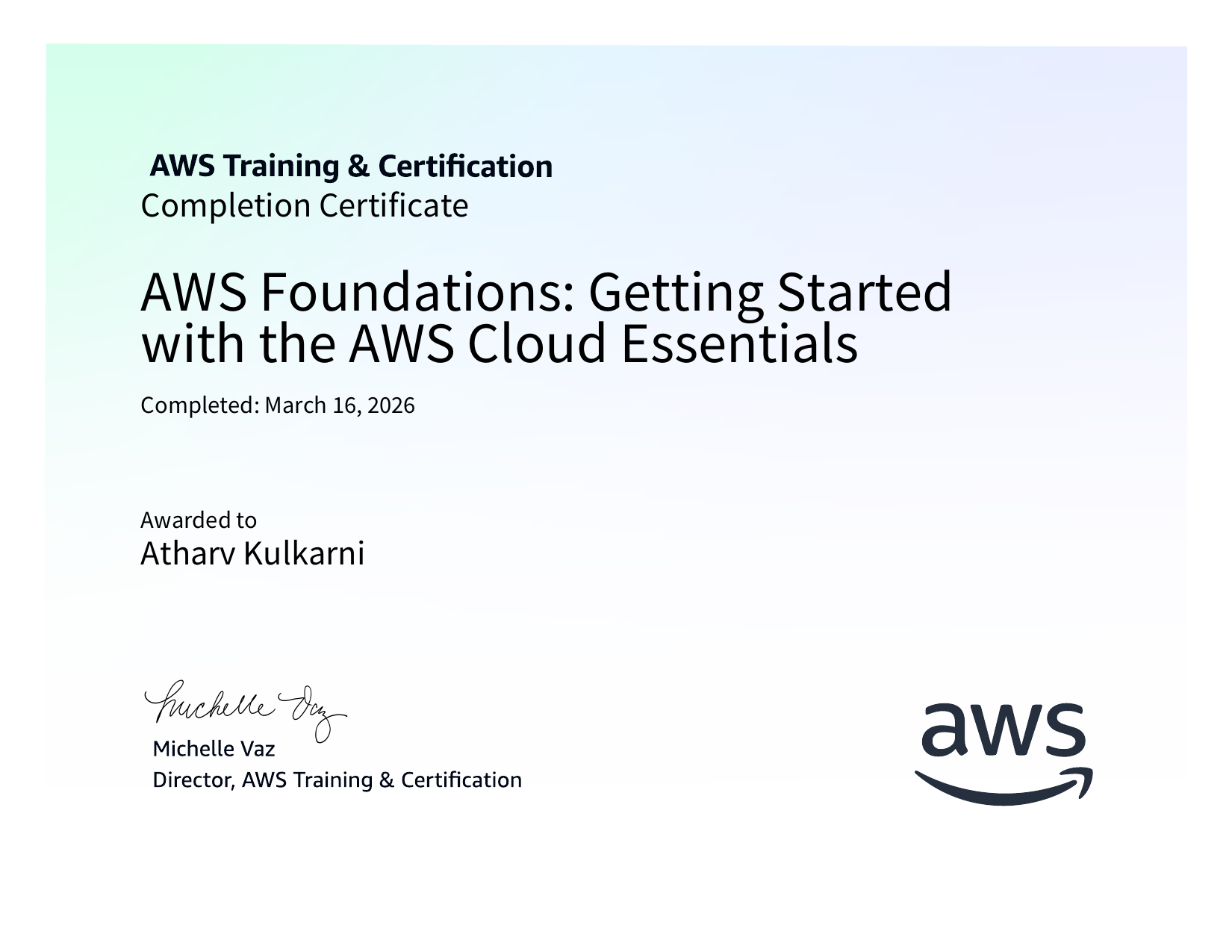 AWS Cloud Foundations - AWS Cloud Essentials