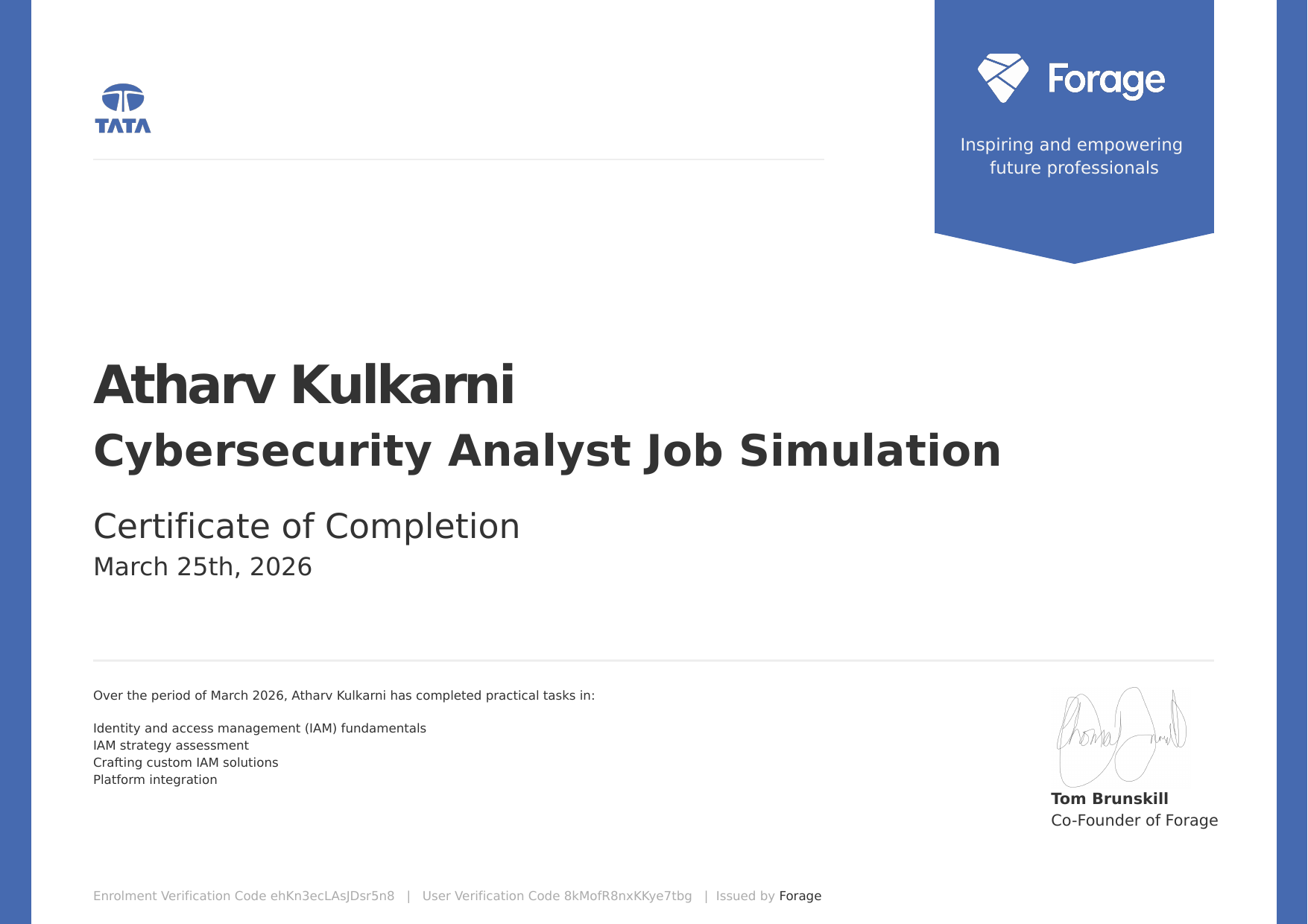 Tata Cybersecurity Analyst Job Simulation
